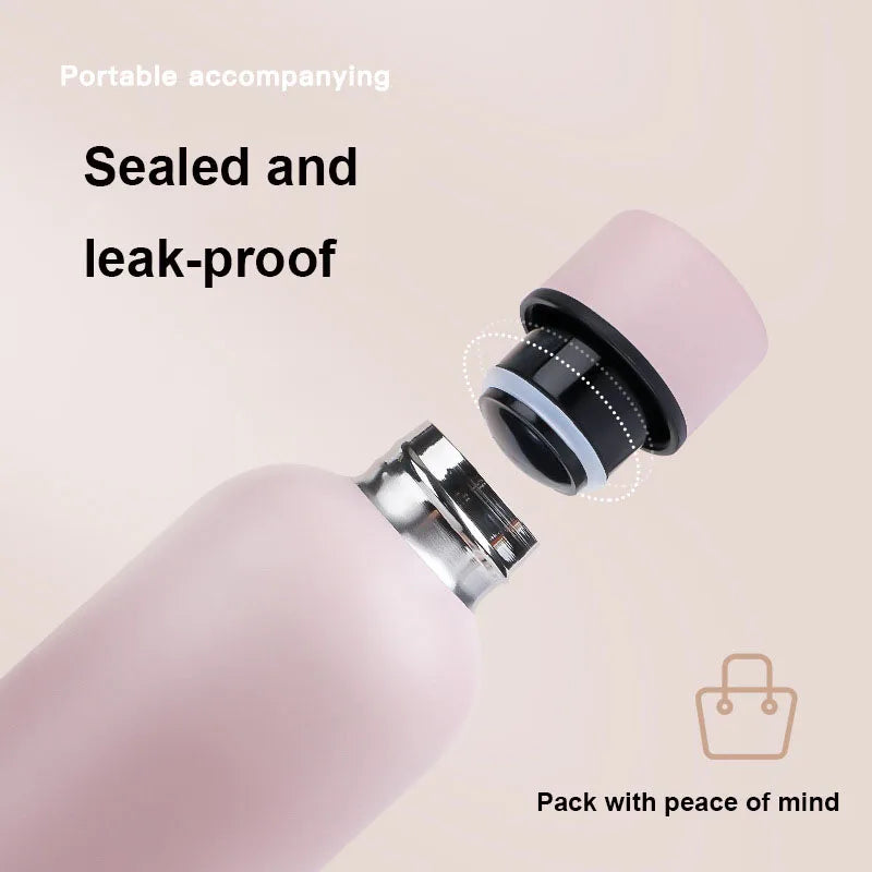 500/750ML Small Mouth Thermos Cup, Outdoor Stainless Steel Bottle,