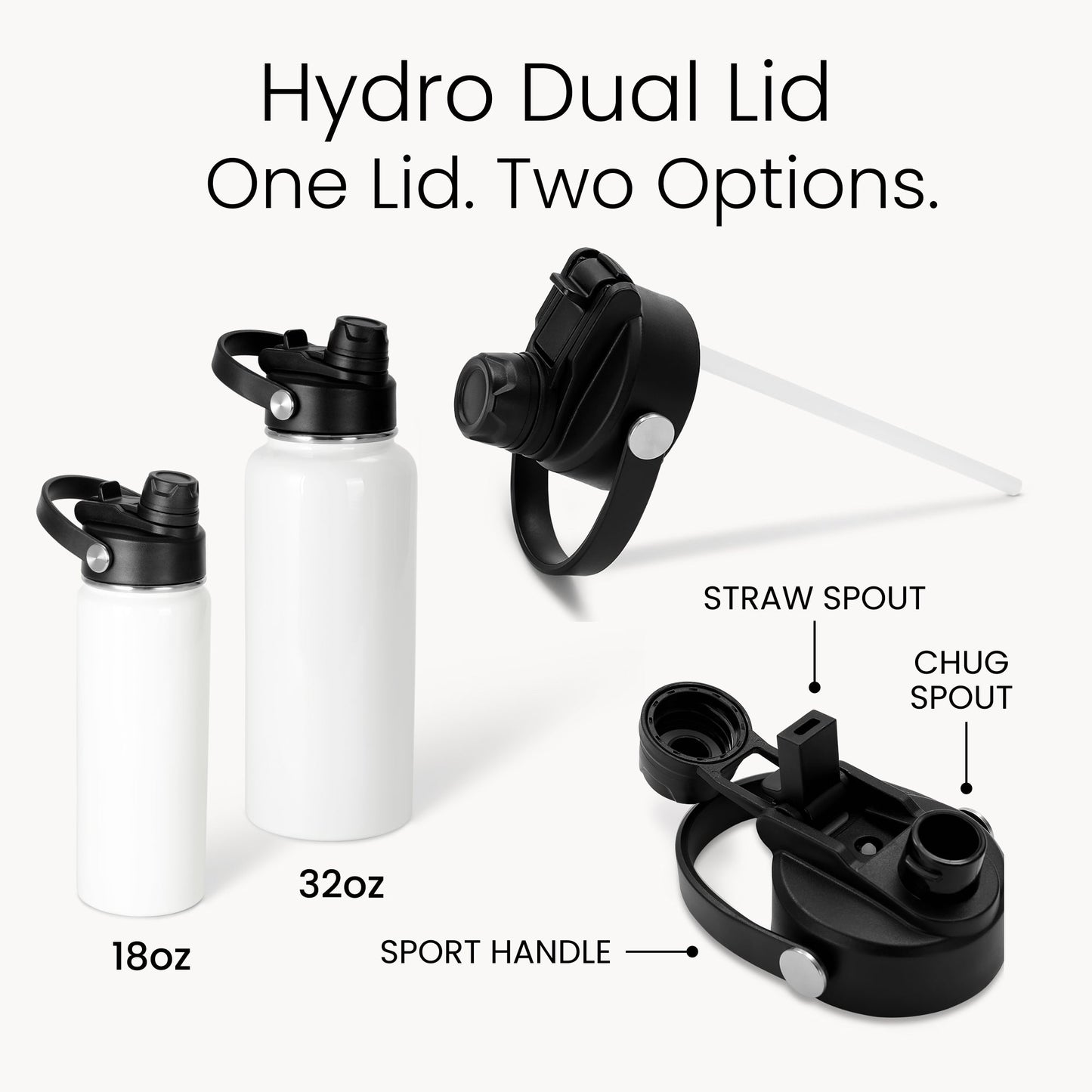 18oz Sublimation Hydro Water Bottle