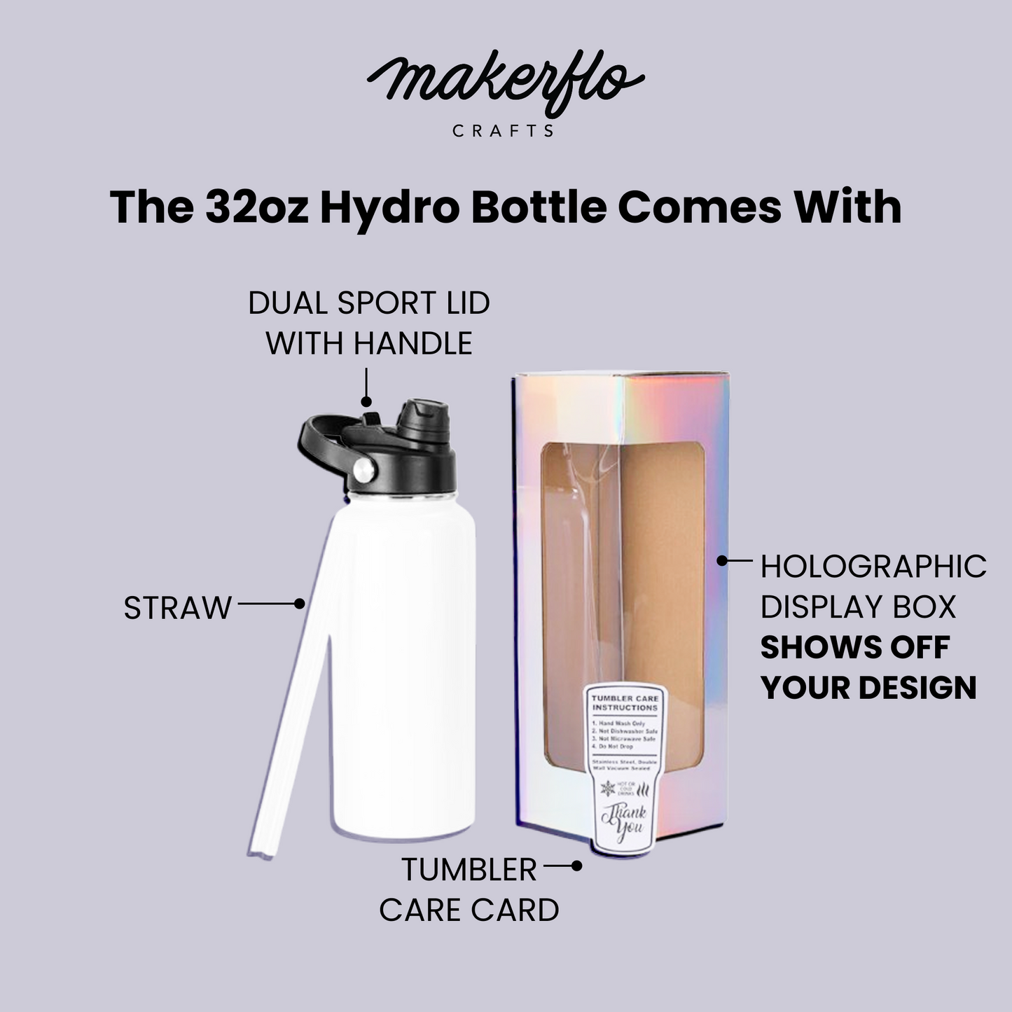 32oz Sublimation Hydro Water Bottle
