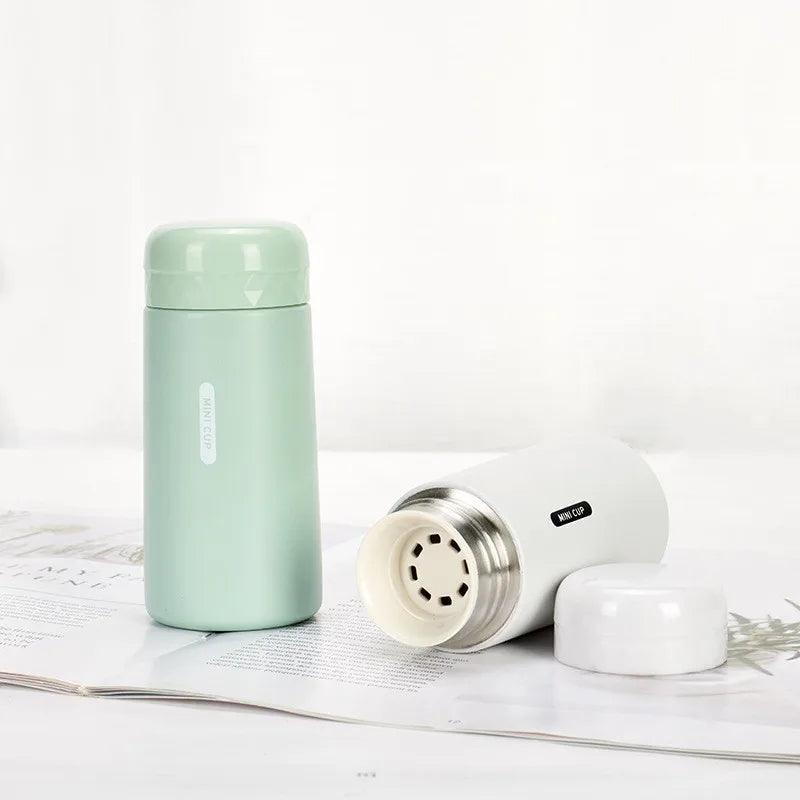 Convenient Mini Stainless Steel 150Ml Thermos Cup Ultra-Compact Portable Leak-Proof Fashion Water Cup Drinkware Thermos Kettle